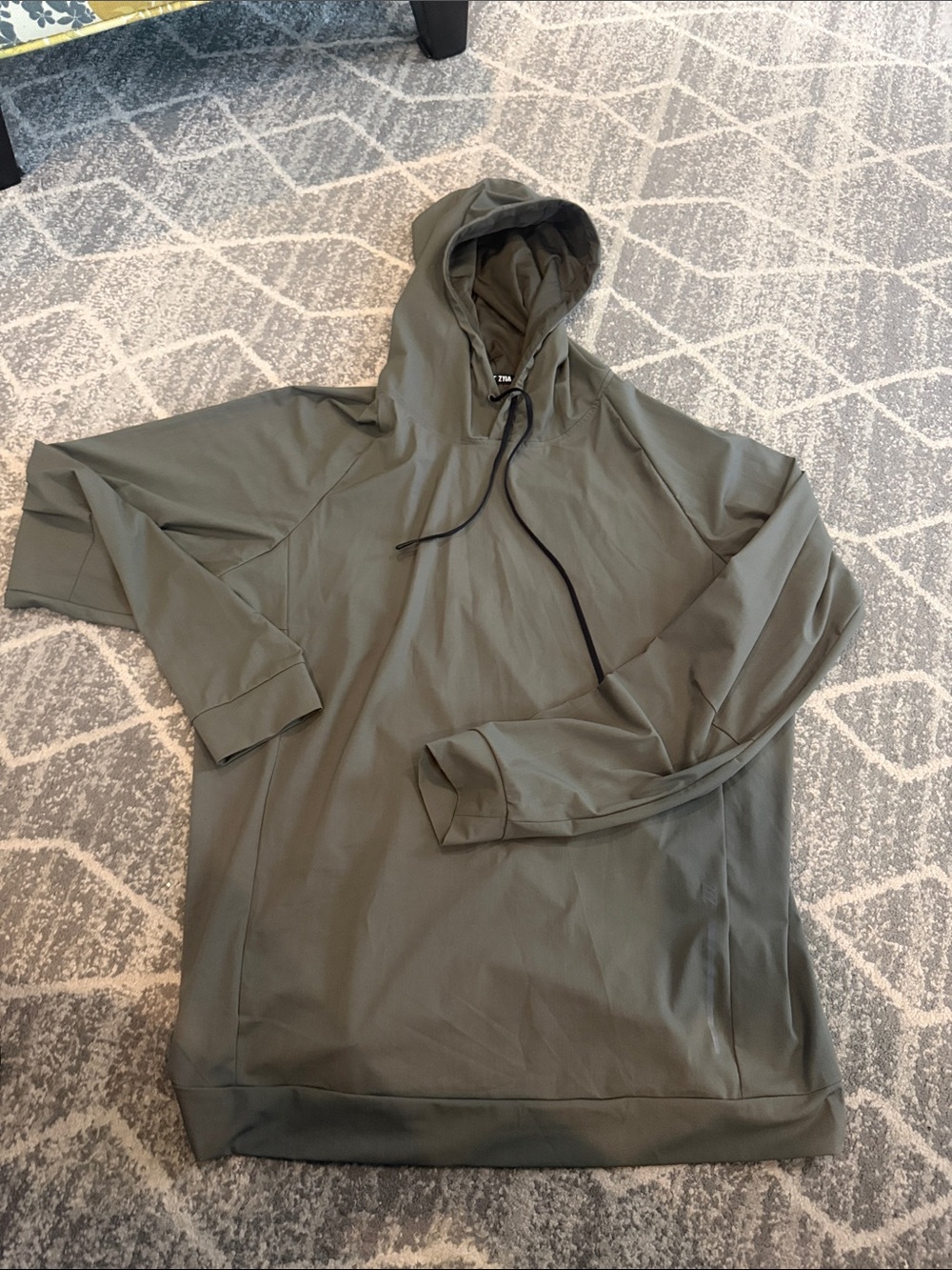 Men's Zyia Lightweight Olive Hooded Shirt Jacket